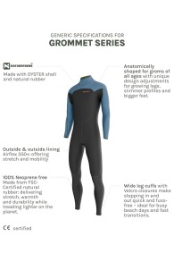 Prolimit-Grommet 5/4 Backzip 2026 Wetsuit