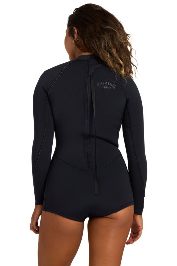 Billabong-Billabong Spring Fever 2mm LS Backzip Shorty Damen Neoprenanzug