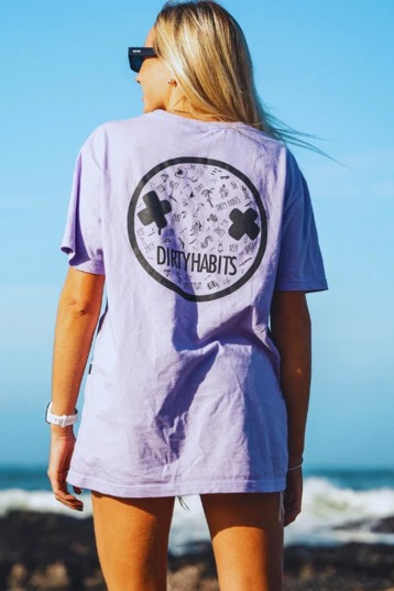 Dirty Habits-Lilac Tee