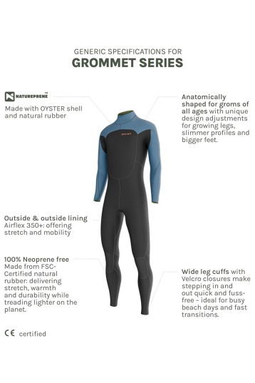Prolimit-Grommet 5/4 Backzip 2026 Wetsuit