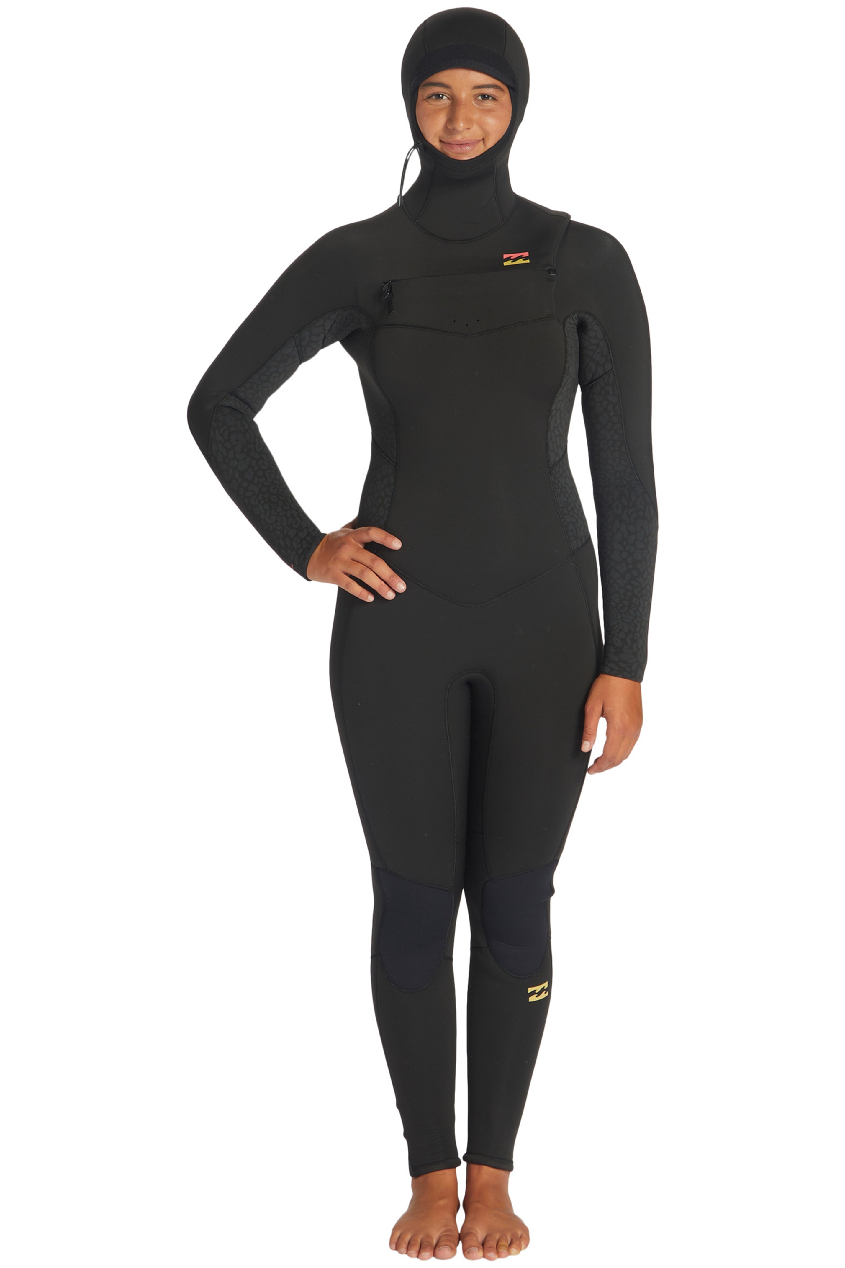 Billabong-Billabong Synergy 5/4 Frontzip Hooded Damen Neoprenanzug
