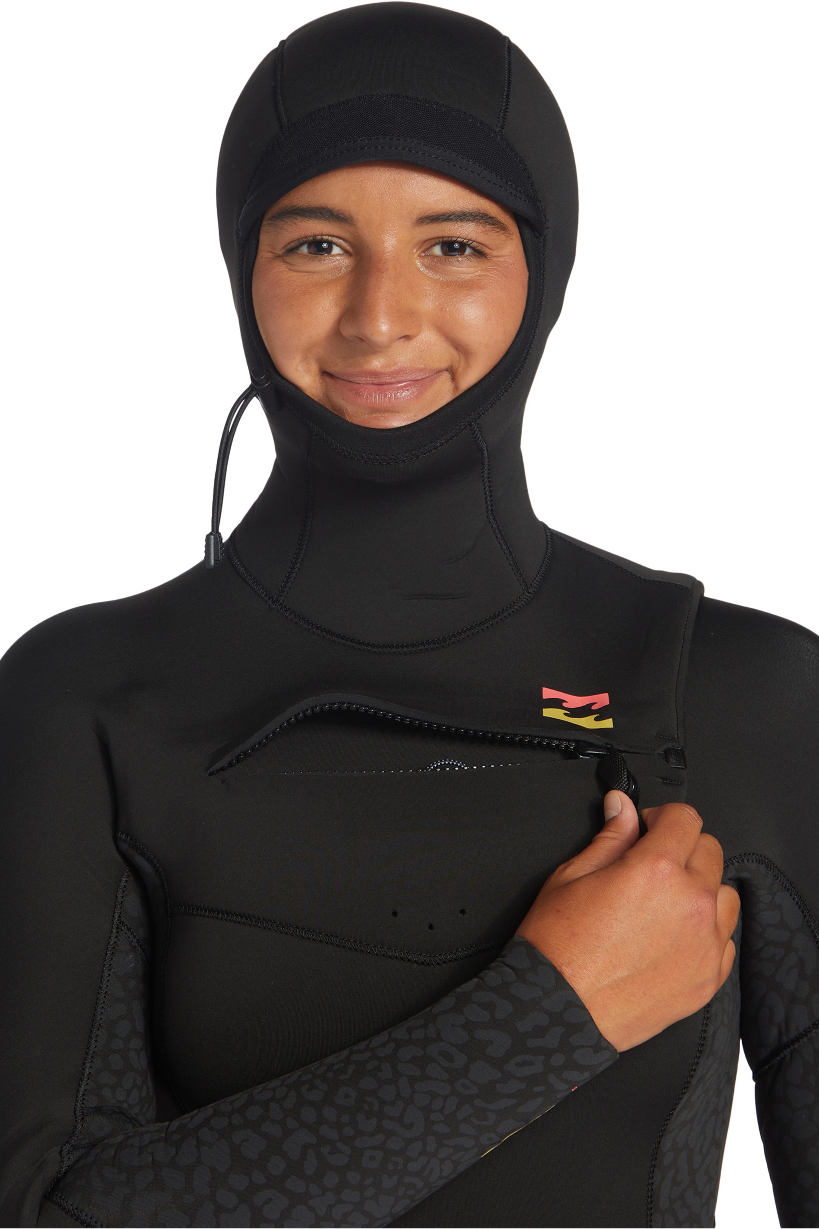Billabong-Billabong Synergy 5/4 Frontzip Hooded Damen Neoprenanzug