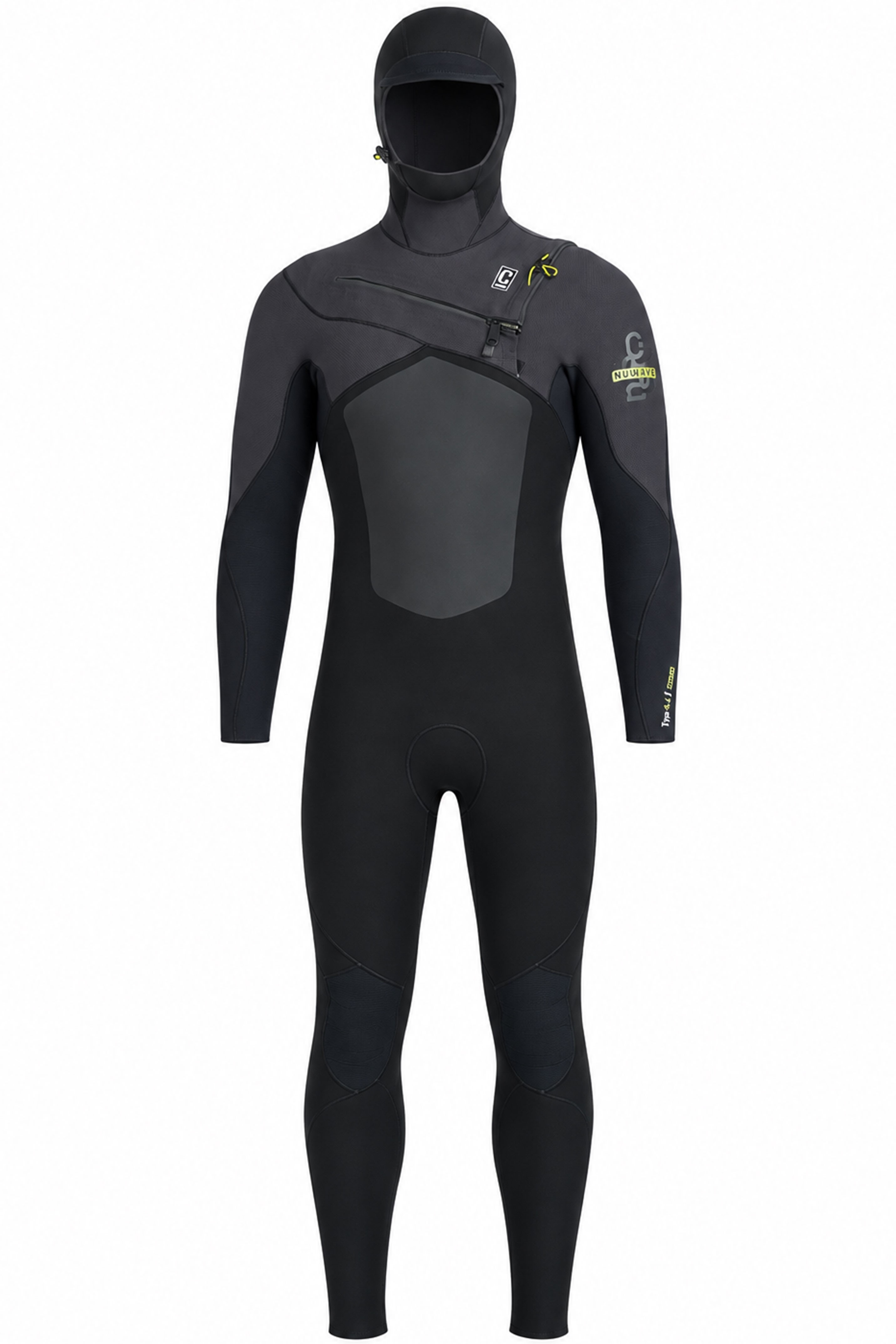 C-Skins-C-Skins NuWave ReWired 5/4 Frontzip Hooded Neoprenanzug